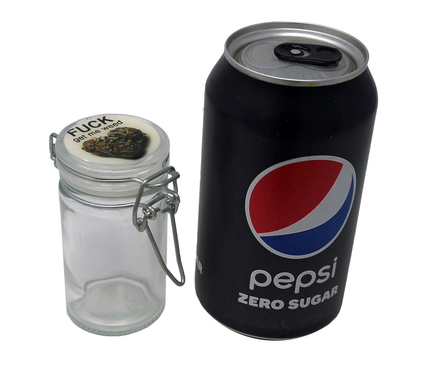 75ml Locking Glass Jar Container With Design #LJ-002