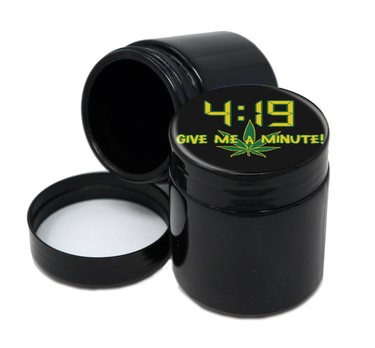 UV Proof Premium Jar Herb Storage Container With Design #UVR-002