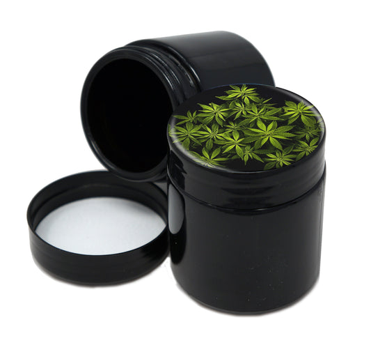 UV Proof Premium Jar Herb Storage Container With Design #UVR-014