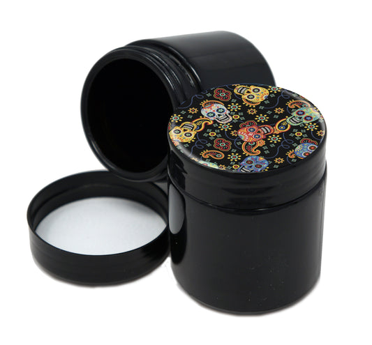 UV Proof Premium Jar Herb Storage Container With Design #UVR-062