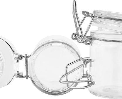 75ml Locking Glass Jar Container With Design #LJ-002